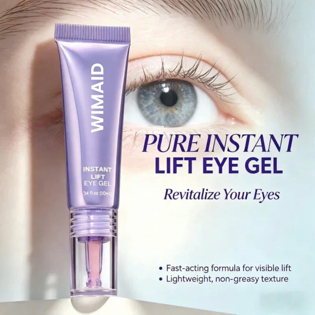 Aurenza Shop WIMAID Eye Cream jar showing the product with a refreshed, bright-eyed look and smooth skin around the eyes.