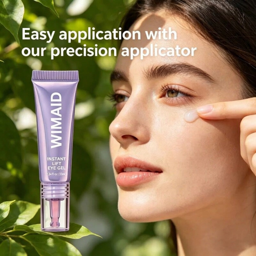 Aurenza Shop WIMAID eye cream jar for reducing eye bags and refreshing the look, with a sleek design and bright packaging.