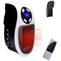 Wall-mounted Aurenza Shop portable electric heater with warm air blower, ideal for home heating.