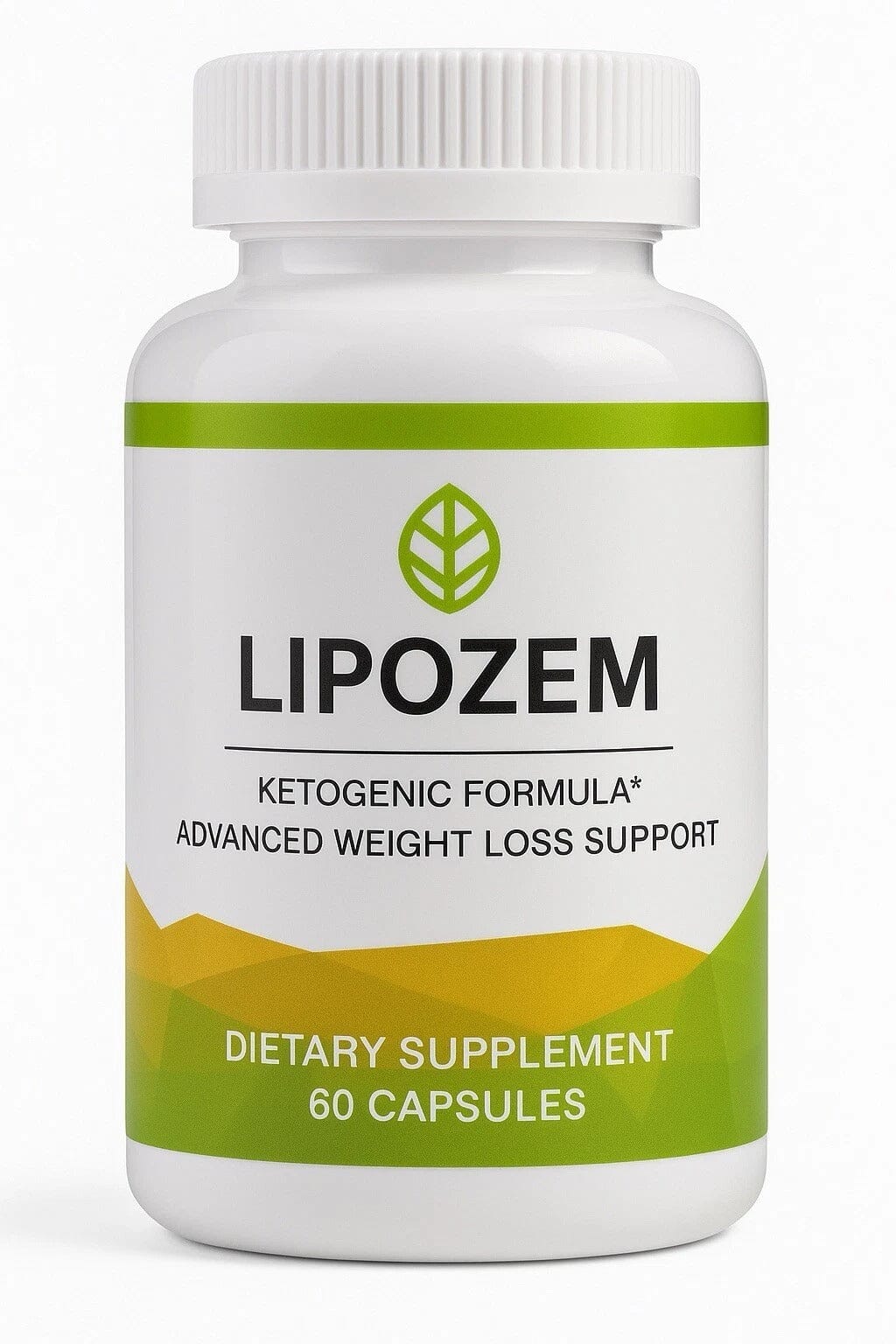Aurenza Shop Lipozem capsules natural supplement bottle, supporting health and vitality with herbal formula.