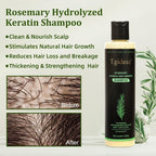 Aurenza Shop Tgideas Rosemary Shampoo bottle with label, placed on a white background for hair care.