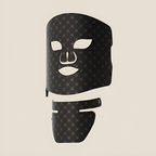 Aurenza Shop Luxe Pro Max LED therapy neck add-on device in gold, designed for enhancing LED facial treatment sessions.