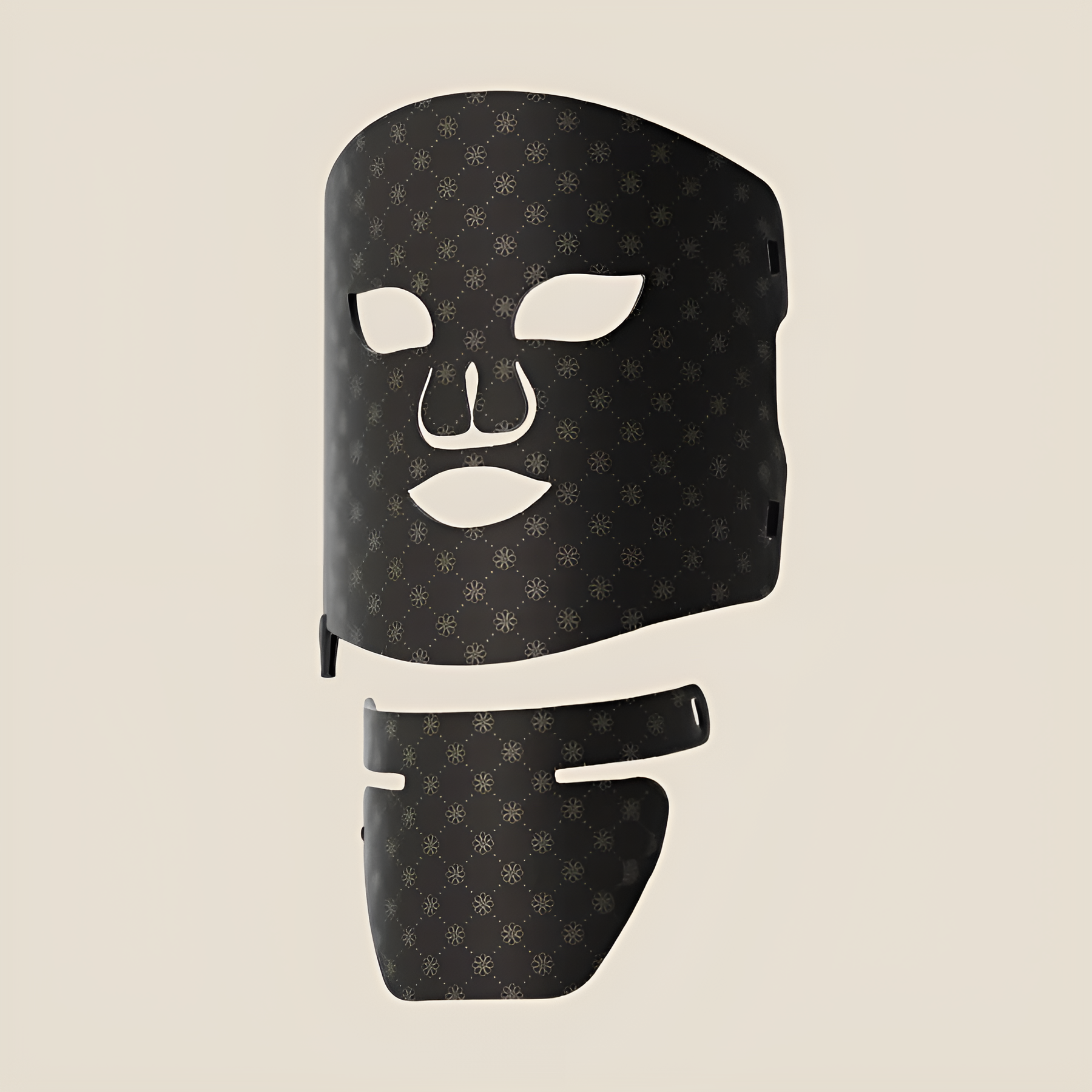 Aurenza Shop Luxe Pro Max LED therapy neck add-on device in gold, designed for enhancing LED facial treatment sessions.