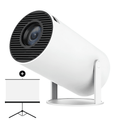 Aurenza PortaView360 Pro Ultra HD portable projector with a sleek compact design, perfect for mobile home or outdoor viewing.
