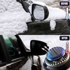 Lafuwi™ DefrosterX electromagnetic car snow removal device on a vehicle, designed for quick ice and snow clearance.