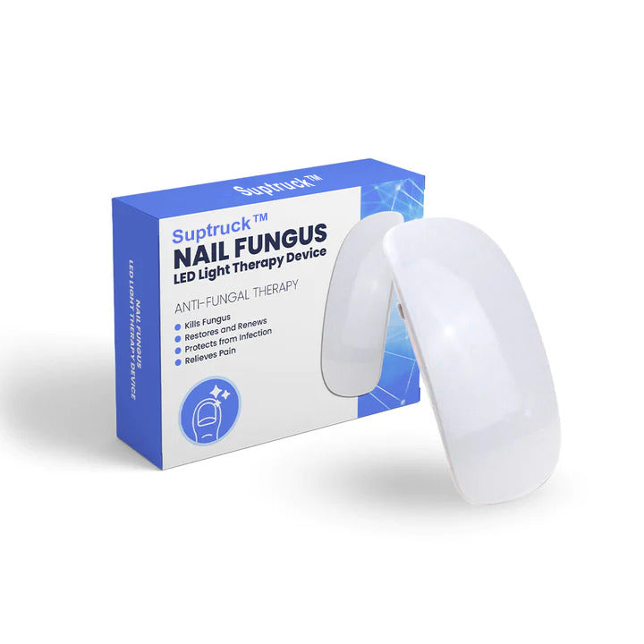 Aurenza Shop SUPTRUCK™ Nail Fungus LED Light Therapy Device for effective fungal nail treatment, shown in a close-up image.