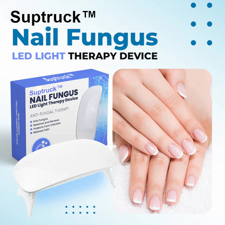 Aurenza Shop SUPTRUCK™ Nail Fungus LED Light Therapy Device for treating nail fungus with a compact, handheld design.