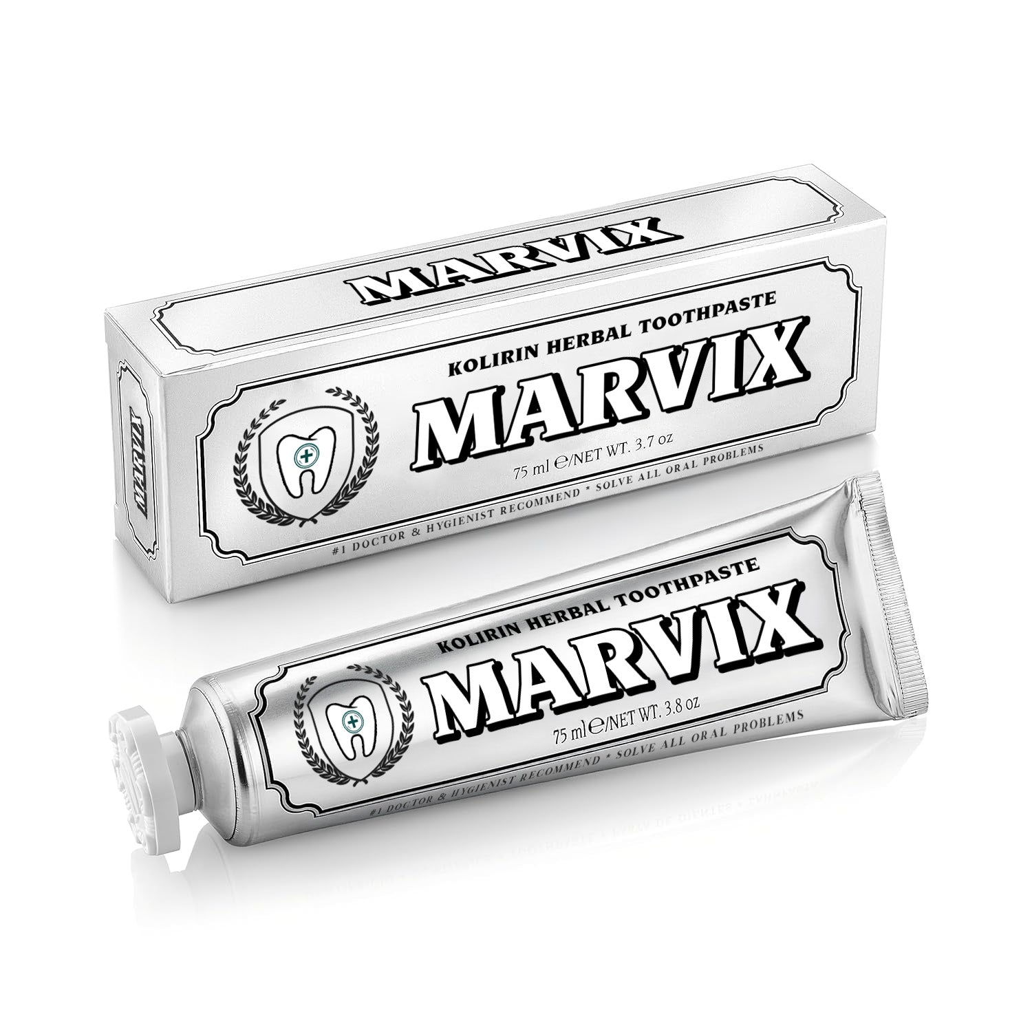 Aurenza Shop Marvix™ Kolirin Herbal Toothpaste for oral health, featuring herbal ingredients in a sleek tube.
