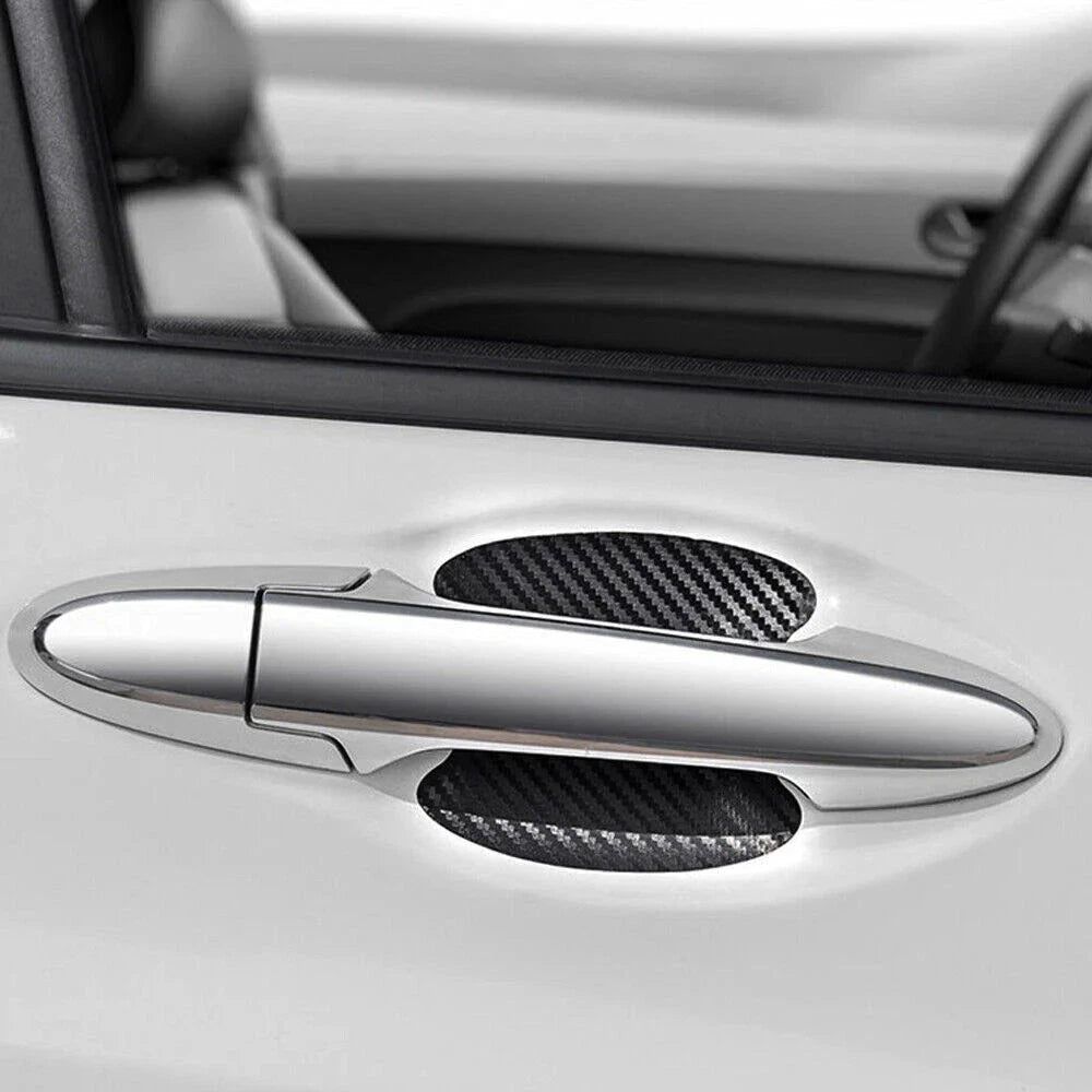Aurenza Shop carbon fiber door handle protector film for cars, anti-scratch sticker, set of four door handle accessories.
