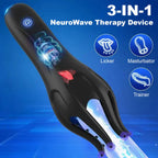 Viraxon™ NeuroWave Therapy Trainer for men, showcasing the device used for enhancing size, hardness, and endurance.
