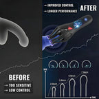 Aurenza Shop Viraxon™ NeuroWave Therapy Trainer for men, showing device and its ergonomic design for enhanced performance.