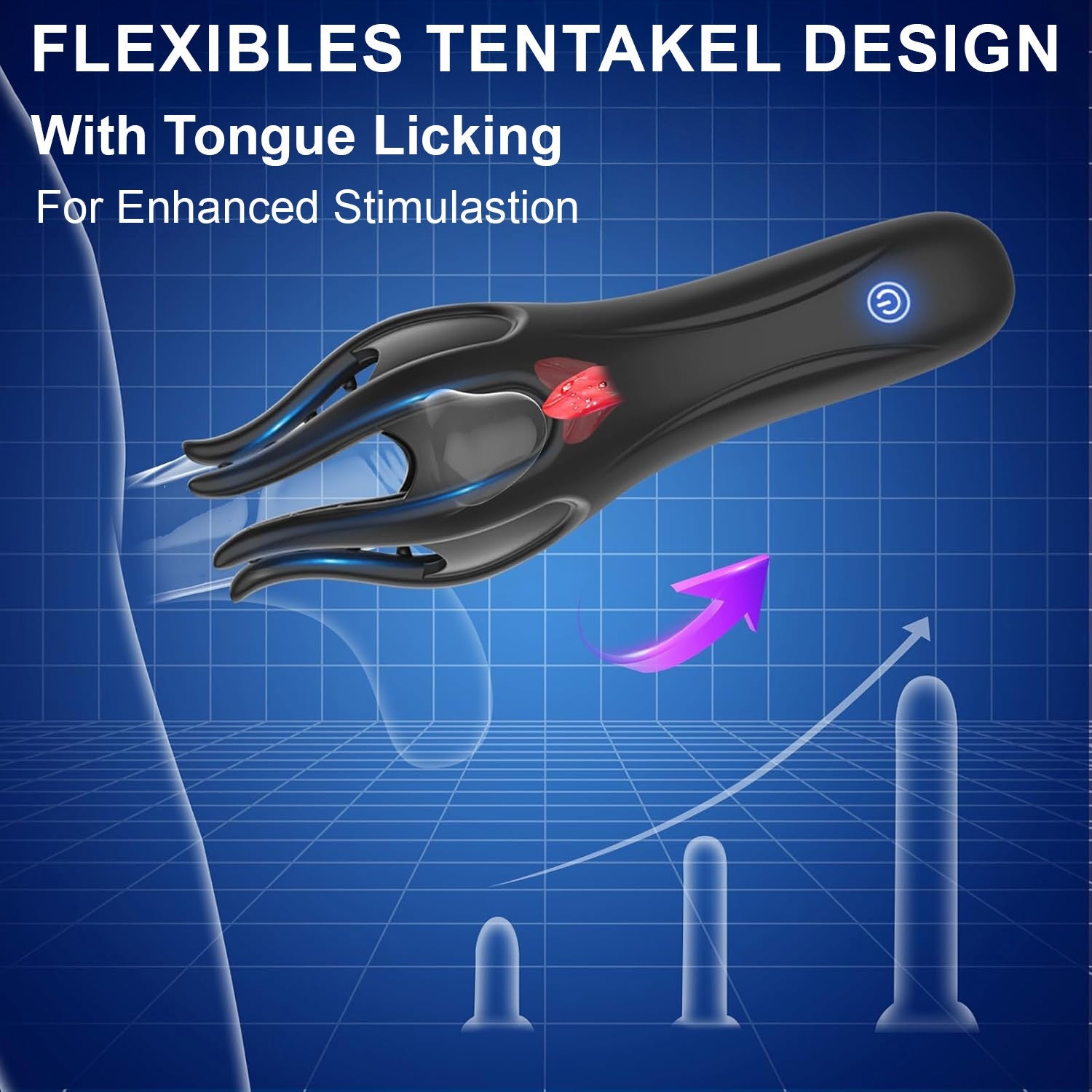 Viraxon™ NeuroWave Therapy Trainer for Men, a device designed to enhance size, hardness, and duration, shown in the image.