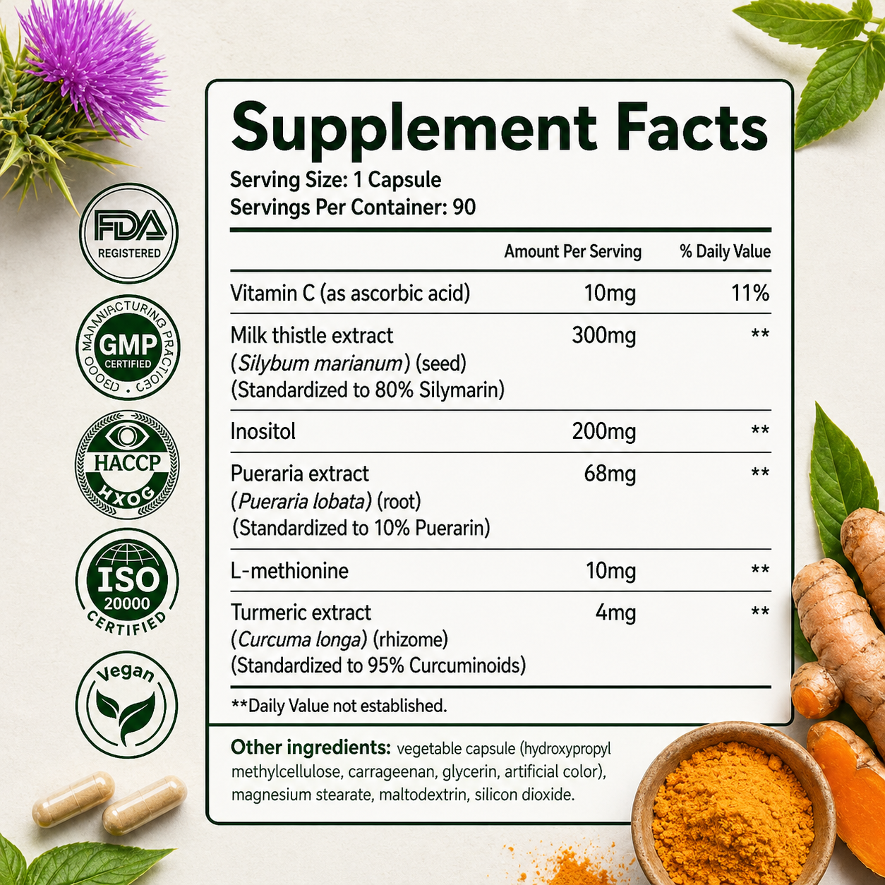 Bottle of Aurenza Shop Advanced Liver Support supplement with Milk Thistle, featuring ACGVA™ extract, on a white background.