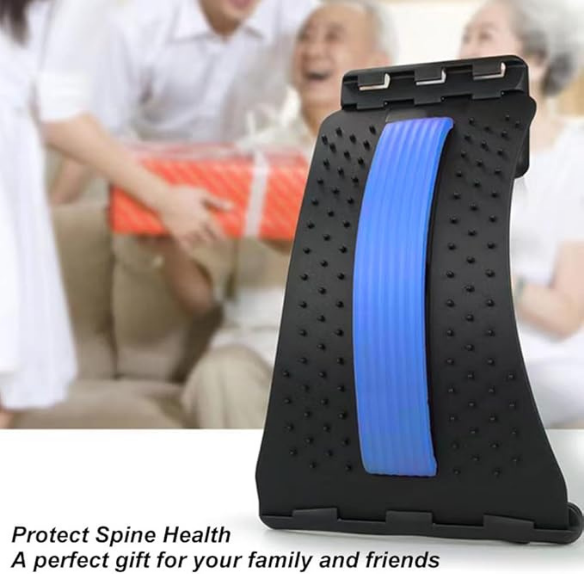 Aurenza Shop back stretcher for spinal relief with padded support and adjustable straps for improved back flexibility and comfort.