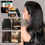 Aurenza Shop Batana Hair Revival Cream jar with green label and lid, designed for nourishing and reviving damaged hair.