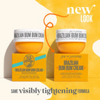 Brazilian Bum Bum Cream by Aurenza Shop, featuring a jar of moisturizing body cream with tropical scent and vibrant packaging.