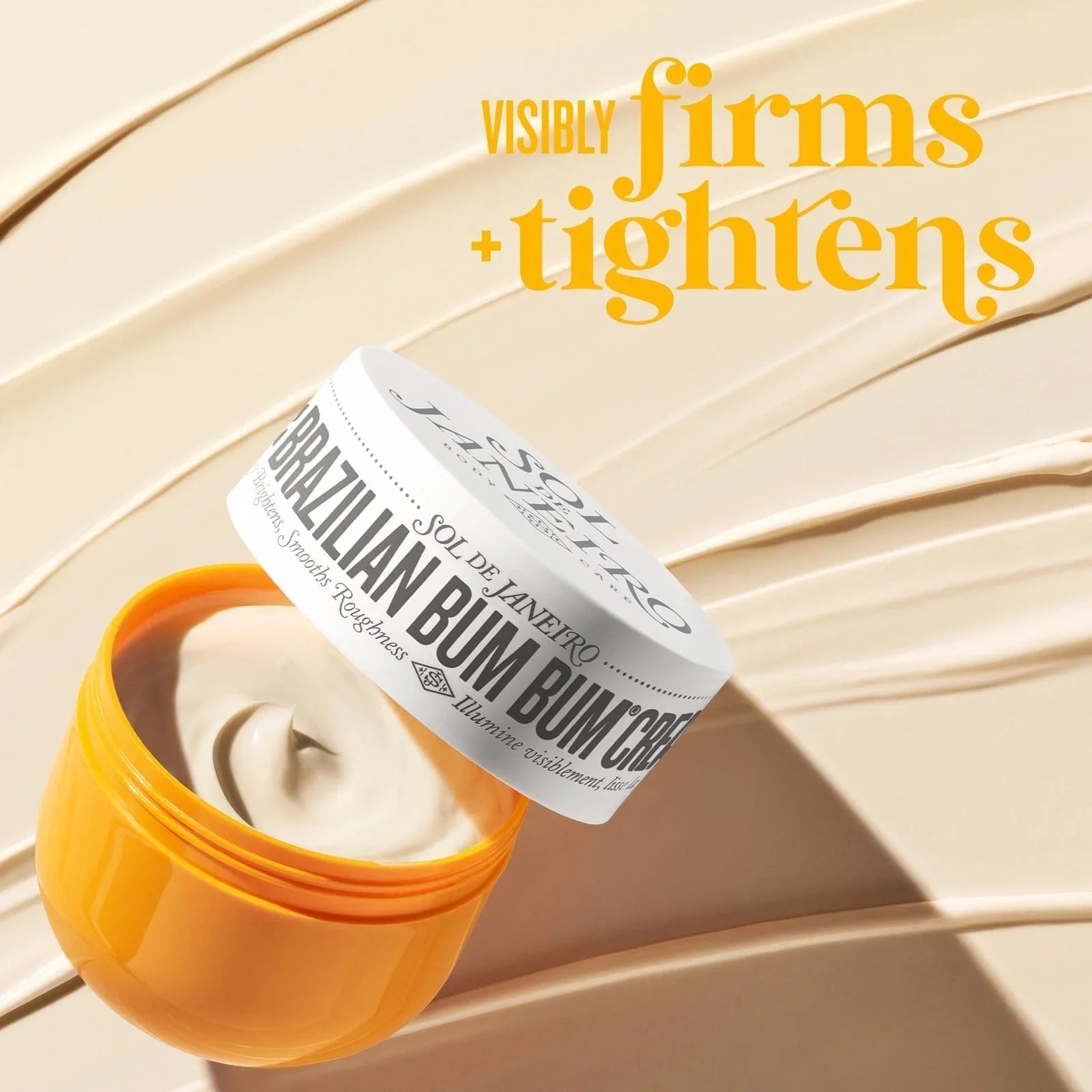 Aurenza Shop Brazilian Bum Bum Cream jar showing the iconic packaging and branding, highlighting its smooth, hydrating formula.