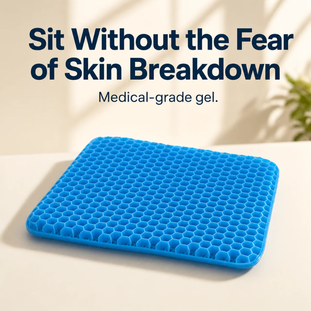 Aurenza Shop CellGel+ seat cushion with ergonomic design and gel padding for added comfort and support.