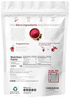 Aurenza Shop cold pressed organic beet root powder in a 4lb bag, showing the vibrant powdered beet root with no additives.