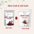 Cold pressed organic beet root powder in a 4lb bag, high concentration, no additives, by Aurenza Shop.