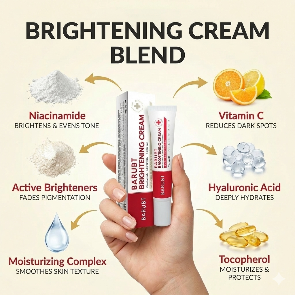 Aurenza Shop dark spot and freckle corrector face cream with niacinamide and vitamin C for even skin tone.