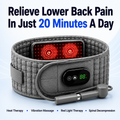 Aurenza Shop decompression and heat therapy belt for back pain relief, shown in a neutral setting on a white background.