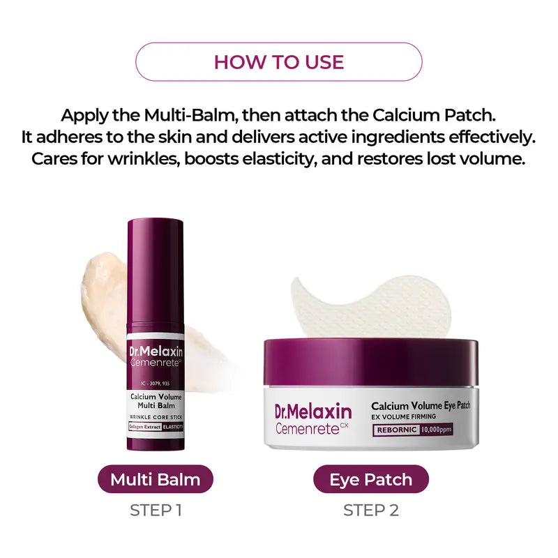 Aurenza Shop Dr. Melaxin Calcium Volume Bundle with supplement bottles and packaging, promoting bone health and calcium support.