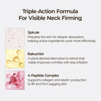 Aurenza Shop Dr.Melaxin Neck Wrinkle Set with skincare products, jars, and tubes for reducing neck wrinkles.