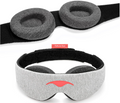 Aurenza Shop Eyelash Sleeping Mask, soft black fabric with adjustable strap, designed to protect and soothe eyelashes during sleep.