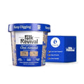 Aurenza Folk Revival Chai Almond Keto Instant Oatmeal packet showing the product label with chai flavor, almond ingredients, and nutritional info.