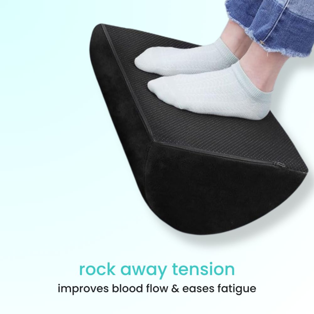 Aurenza Shop foot rest with cushioned surface for comfortable foot support and ergonomic sitting posture.