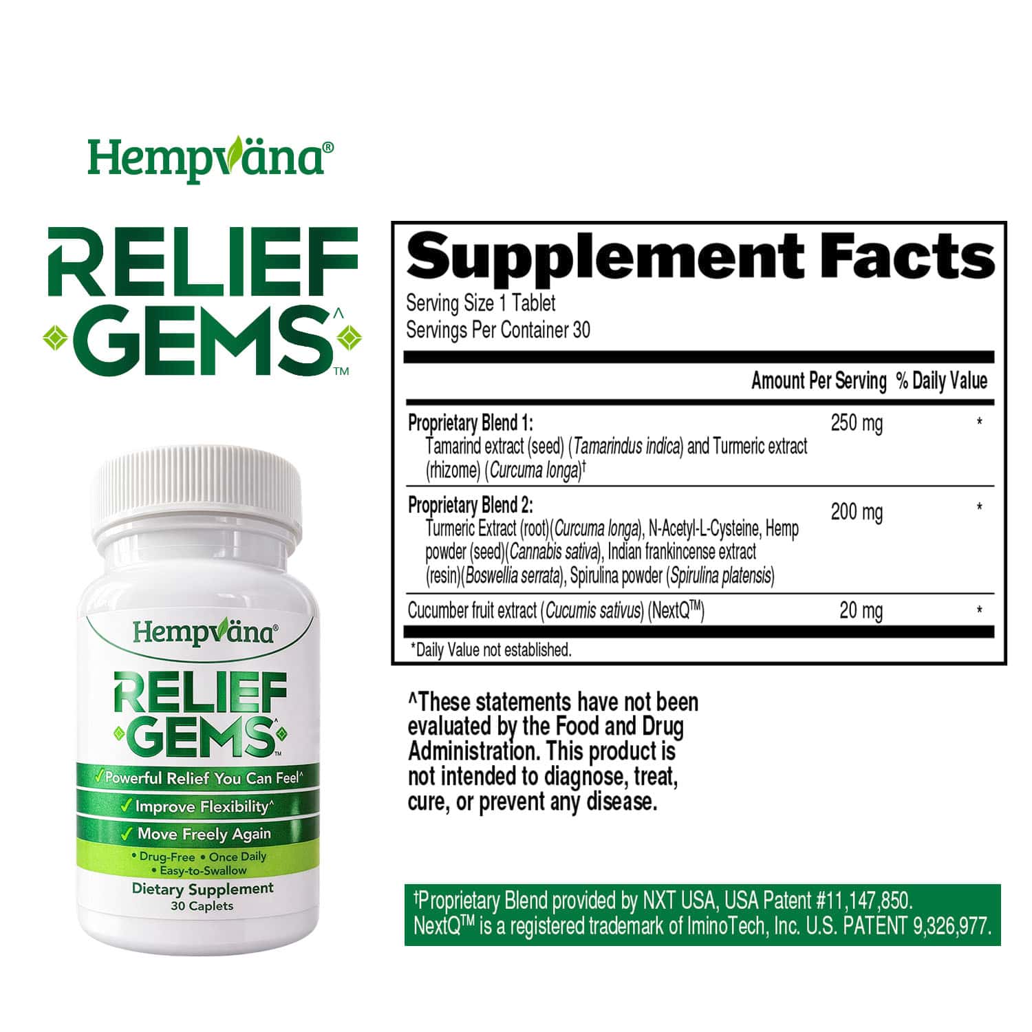 Aurenza Shop Hempvana Relief Gems in a small jar with purple and clear gel capsules for pain relief and soothing relief.