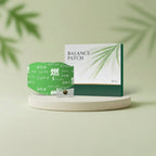 Aurenza Herbal Balance Patch, natural herbal patch for wellness, shown on a neutral background.