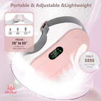 Aurenza HerGo portable heating pad in soft fabric, compact and lightweight for soothing heat therapy on the go.