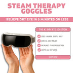 Aurenza Shop Kahuna Steam Therapy Goggles showing clear, comfortable goggles with adjustable straps and steam therapy features.
