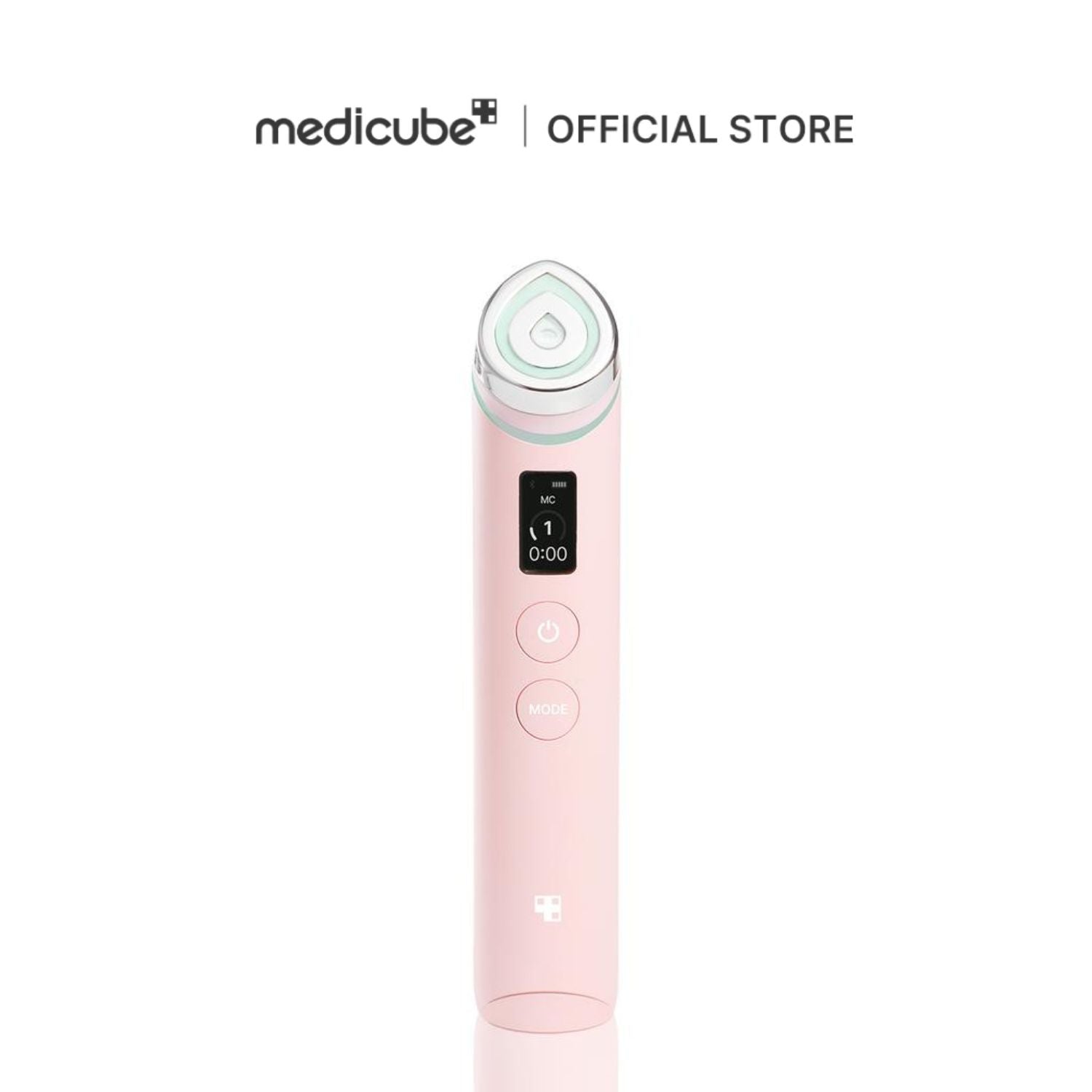 Medicube AGE-R Booster-H K-beauty glow booster device with sleek design and digital display for skin rejuvenation.