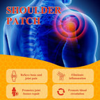 Aurenza Shop Mugwort Warming Comfort Patches on a white background, designed for neck, shoulder, and knee pain relief.