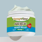 Aurenza Shop Nerve Relief Cream jar with white lid and label, shown on a plain background.