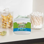 Aurenza Shop Nerve Relief Cream jar with label, showcasing the soothing cream inside on a neutral background.