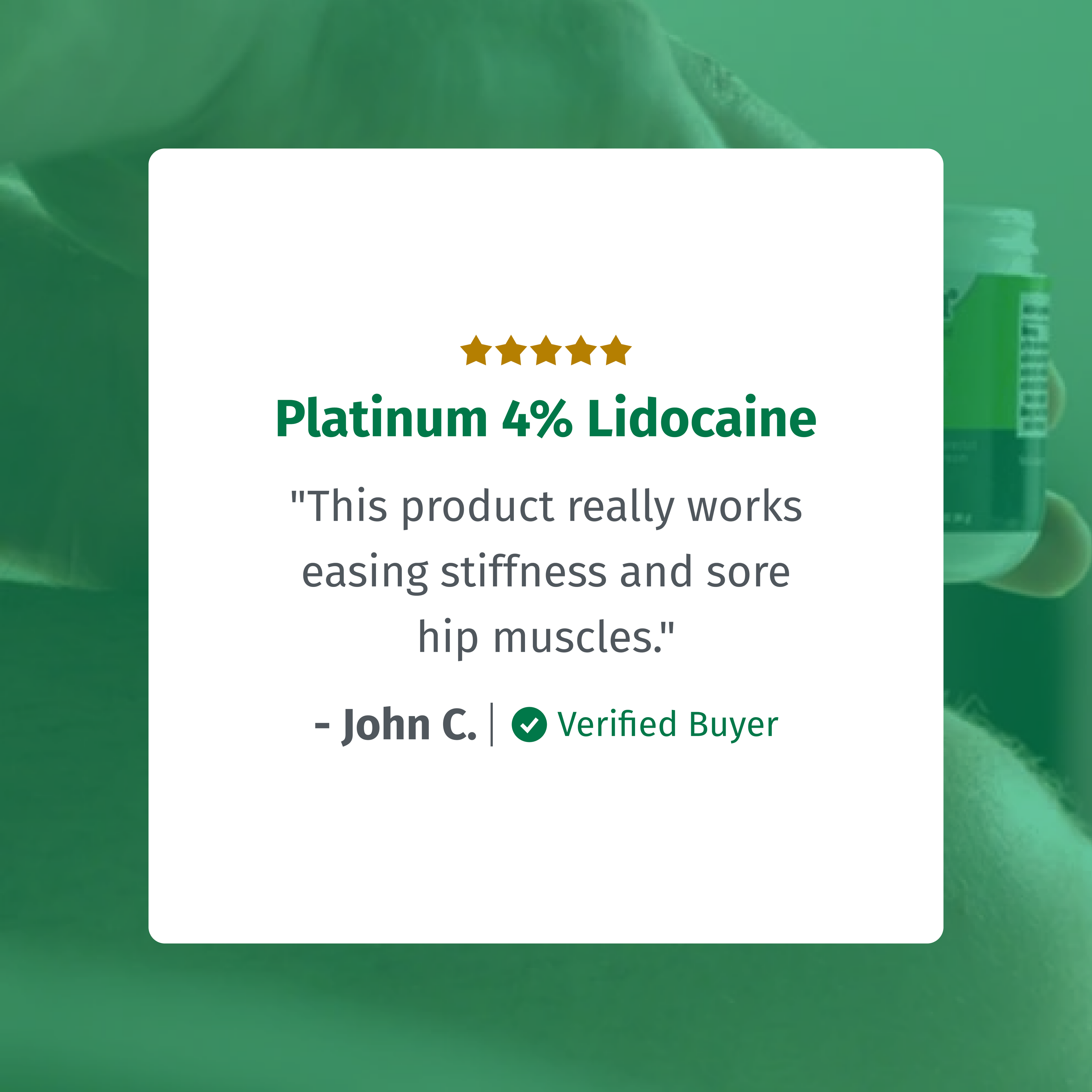 Platinum 4% Lidocaine Pain Relief Cream by Aurenza Shop, tube of topical pain relief cream with lidocaine for numbing discomfort.