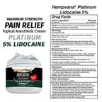 Platinum 5% Lidocaine Anorectal Pain Relief Cream by Aurenza Shop, showing the tube with a white and blue label on a white background.