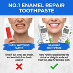 Aurenza Shop natural risen toothpaste for sensitive teeth, showing a tube of toothpaste with fresh mint and whitening ingredients.