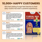 Aurenza Shop Repair Nail and Stop Yellow Fungus Fungus Premium Patch applied to a toenail for fungal treatment.