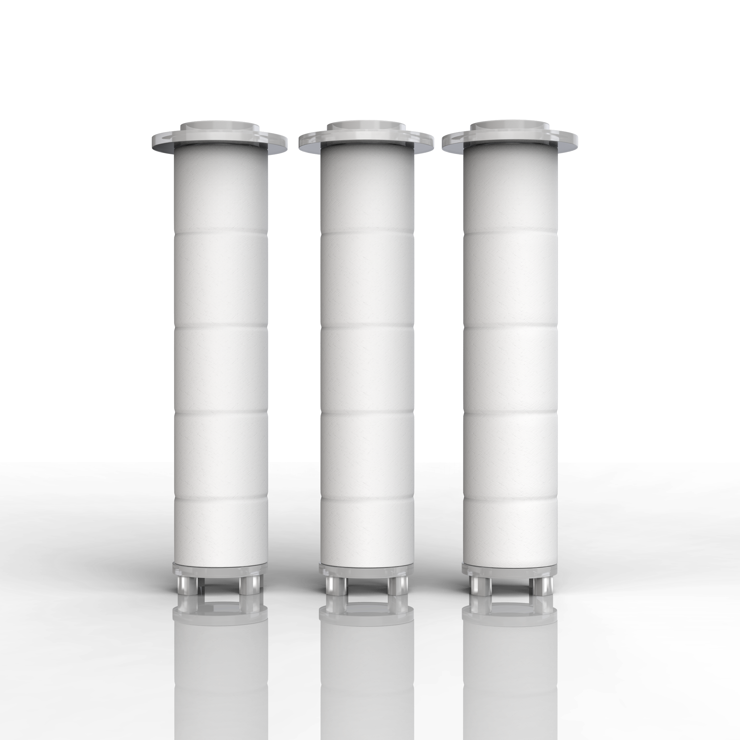 Aurenza Shop replacement filters 3-pack for air purifiers, showing three white cylindrical filters with plastic frames.