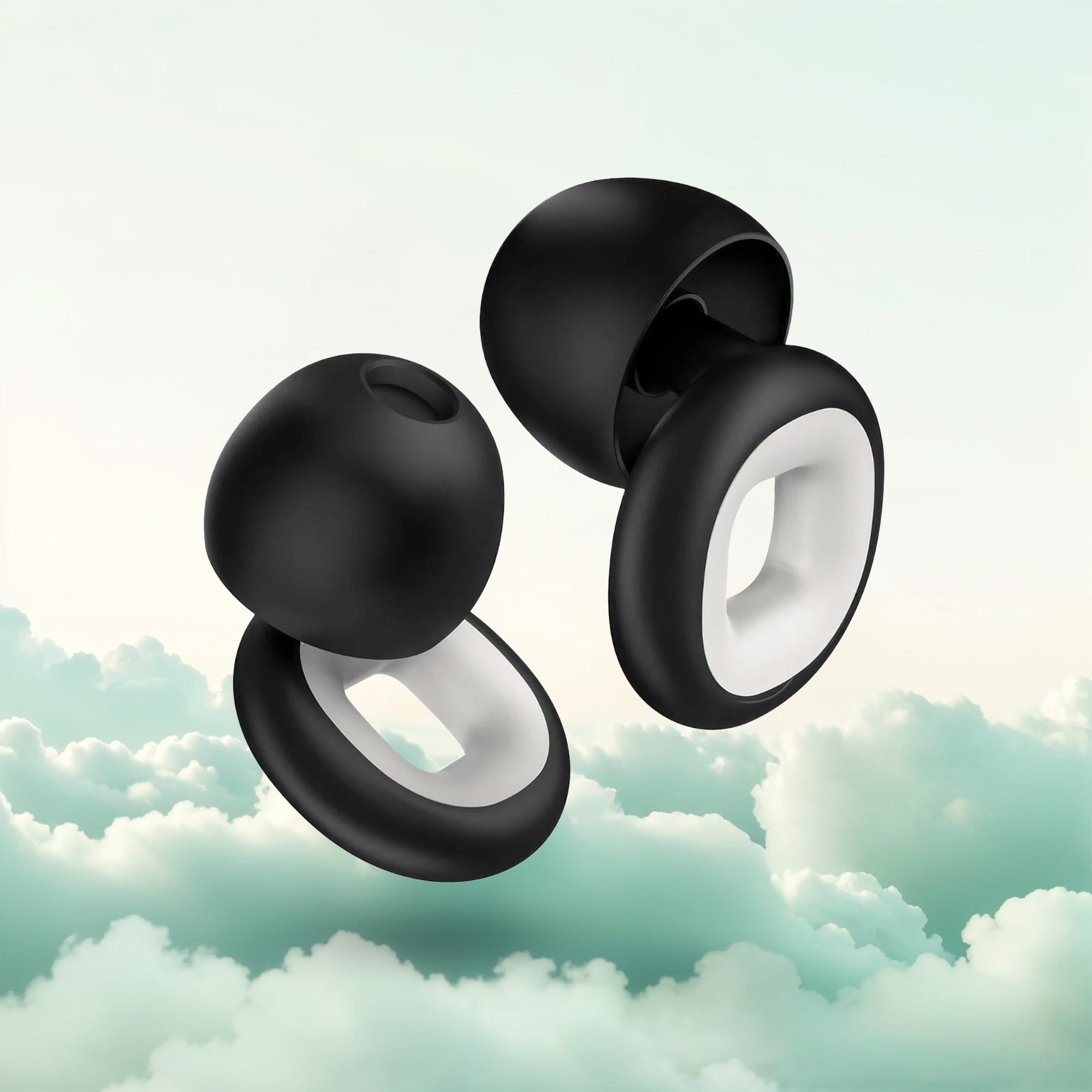 Aurenza Shop Sleep Upgrade Bundle with a silk bonnet and snoring noise cancellation plugs for restful sleep.