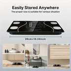 Aurenza Smart Digital Scale with LED display showing weight up to 400 lbs, sleek design for accurate body measurement.