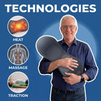 Aurenza Shop Triple Action Massager with multiple massage heads and ergonomic handle for relaxing muscle therapy.