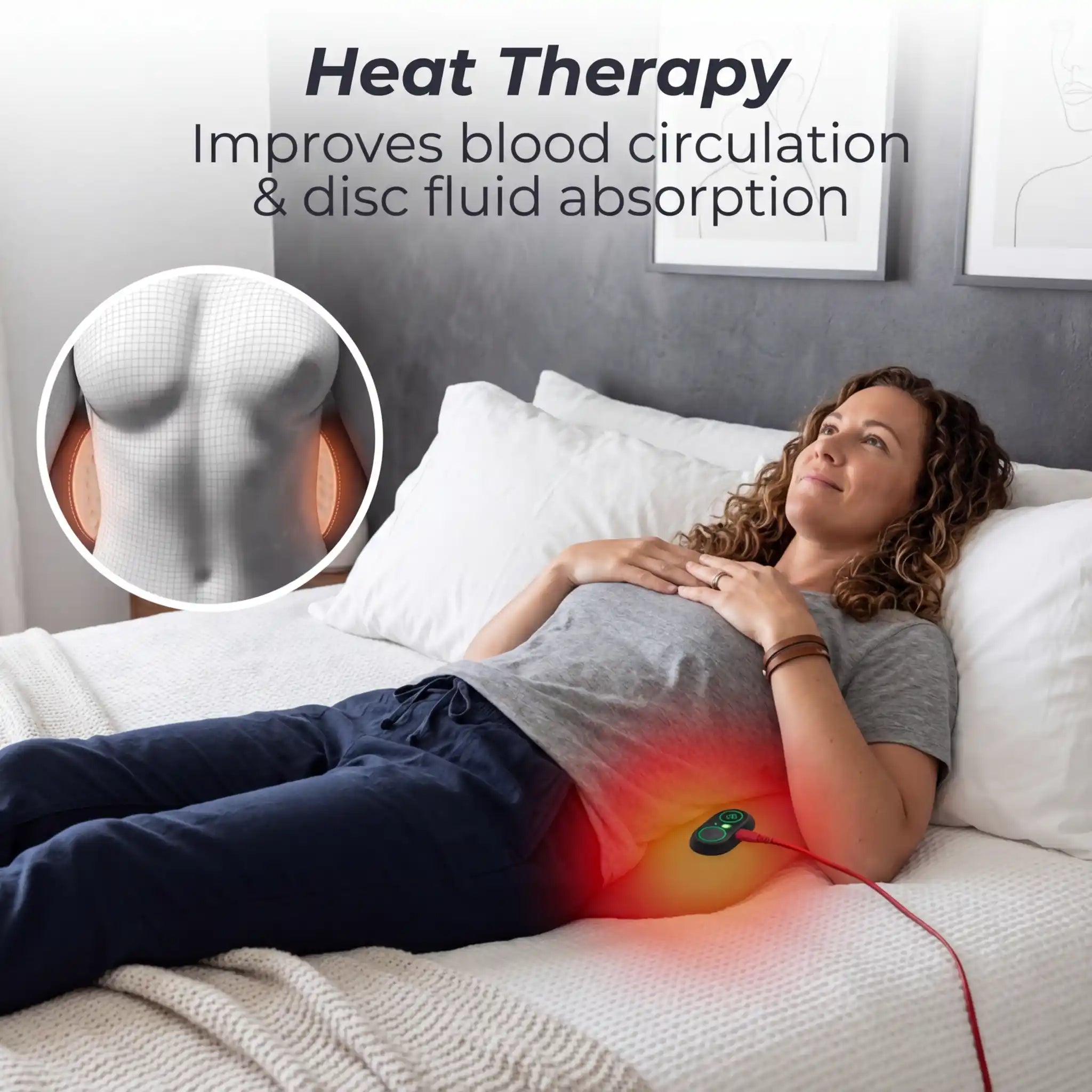 Aurenza Shop Triple Action Massager showing a handheld device with ergonomic design and multiple massage heads for relaxation.