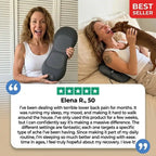 Aurenza Shop Triple Action Massager displaying its ergonomic design and control buttons for soothing muscle relief.