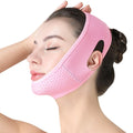 Aurenza V-Sculpt Cheek Lift and Slimming Strap shown on a model, designed to enhance cheek contour and facial slimming.